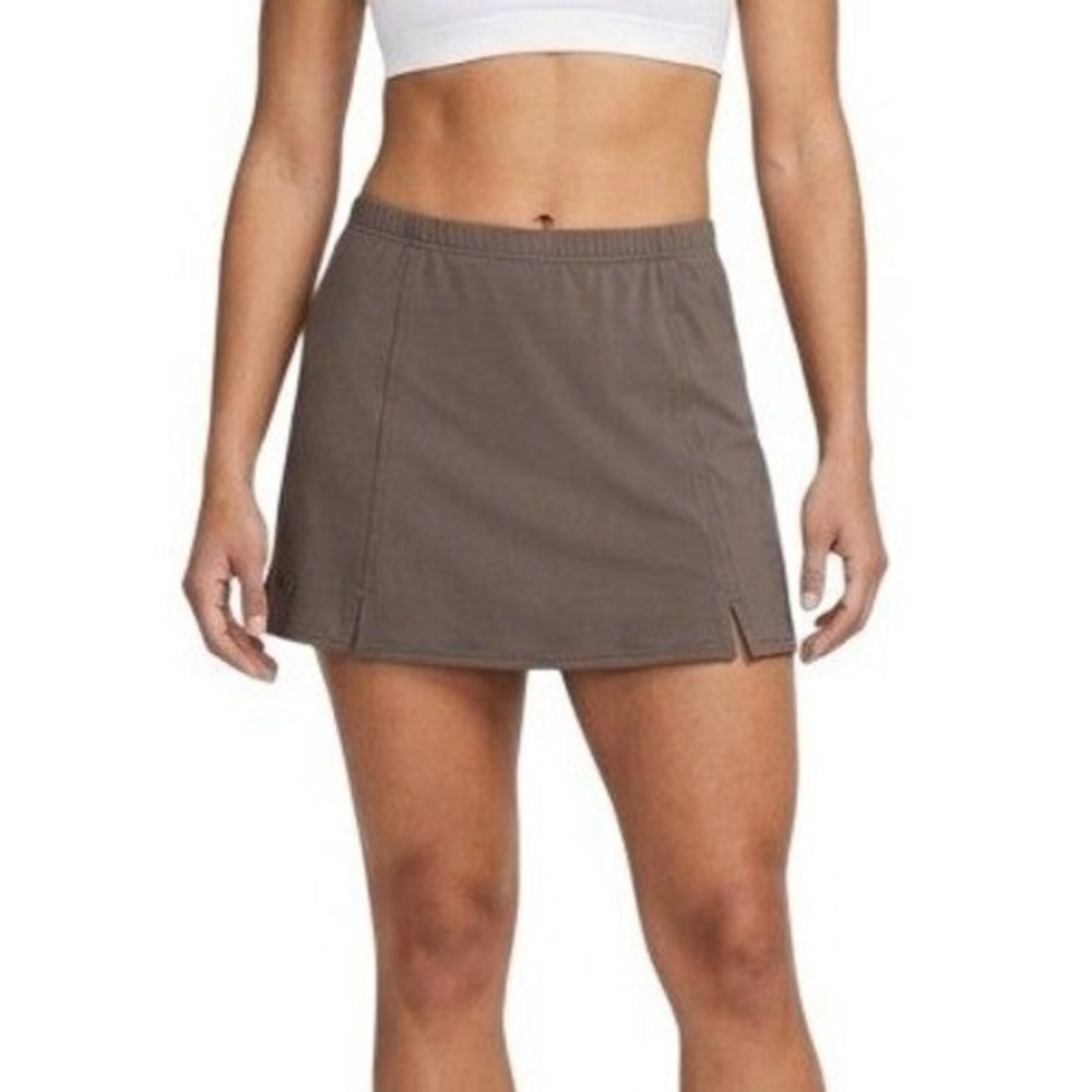 Bolle Skirt Women's L Brown Athletic Knit Stretch Elastic Waist Tennis Casual